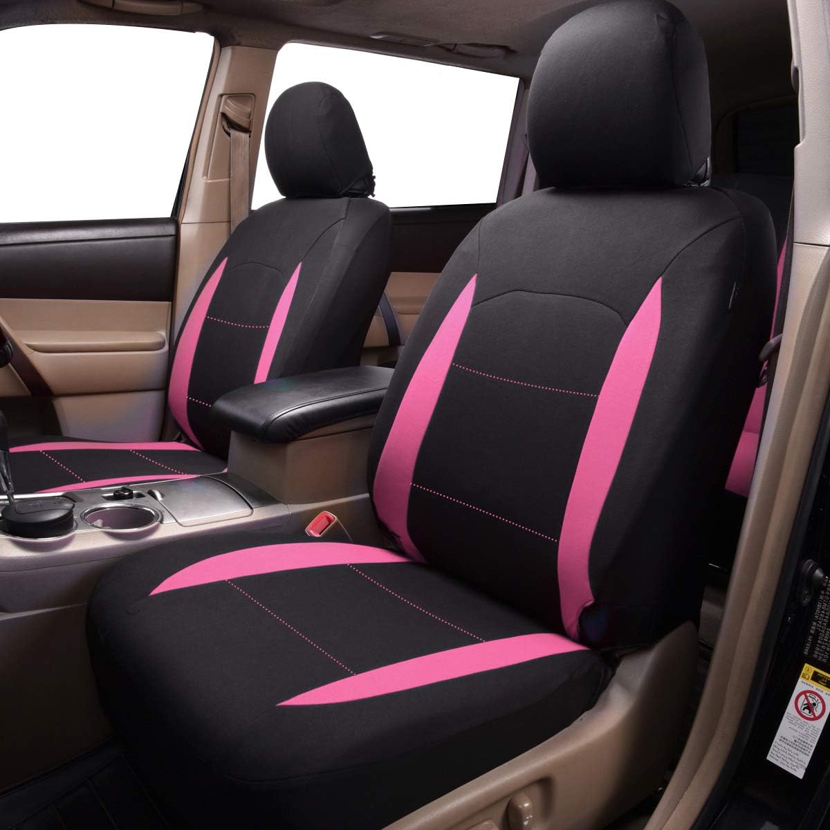 Complete Car Seat Cover and Floor Mat Combo Set with Waterproof Interior Protection