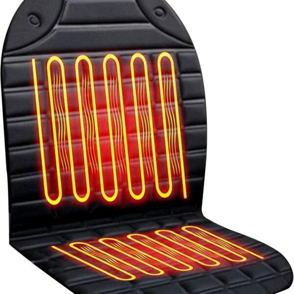 Heated Seat Covers, Fast Heating Heated Seat Warmer High-Low Heating Settings, UL Listed,Black,Upgrade.,